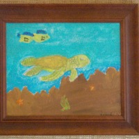Astrid Barber [Year 3] - “Peace and Grace of the Ocean” (Acrylic)
