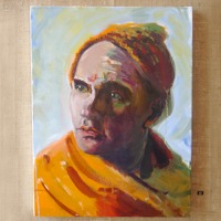 Simon Rowley - “Guru’s Grace” (Oil on canvas)